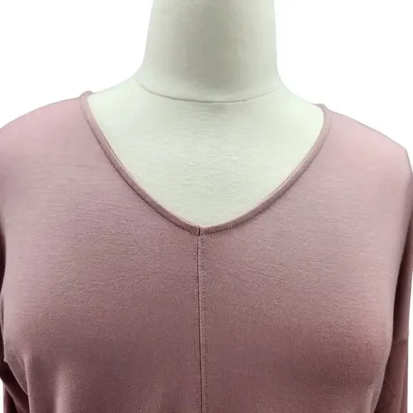 NWT Tahari Women’s Knit Top XL Pink V-Neck 3/4 Sleeve Stretch Pullover Casual - Picture 6 of 11
